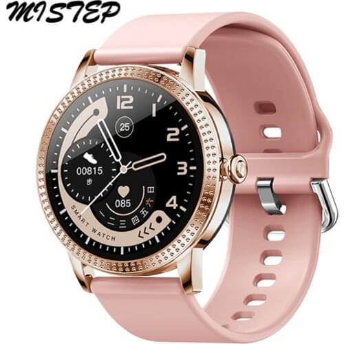 Women Smart Watch 1.08 Full Touch Screen IP67 Waterproof Fitness tracker Heart Rate Blood Pressure Smartwatch For Android IOS