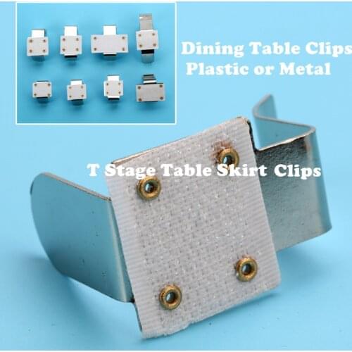 10PCS/LOT Slim Stainless Steel Table Desk Cloth Desk Cover Holder Clips Holders Clamps CN