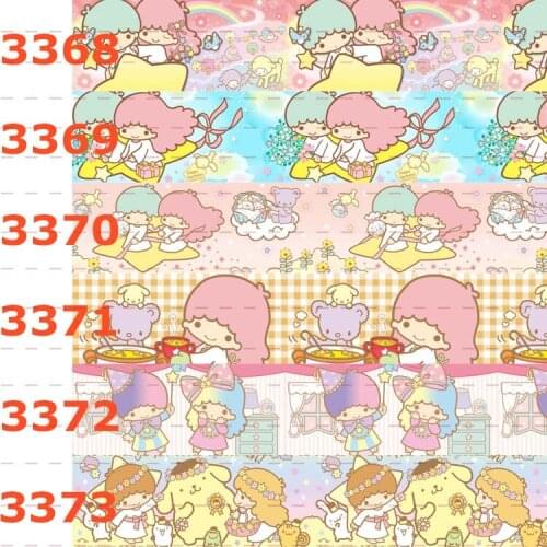 10yards - different sizes-Cartoon Grosgrain ribbon - Melody/Lovely pattern printed ribbon