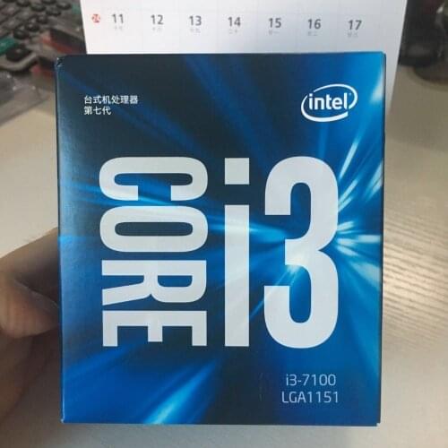100% new and original Intel Core i3 7100 series Processor I3 7100 I3-7100 CPU LGA 1151-land FC-LGA 14 nanometers Dual-Core