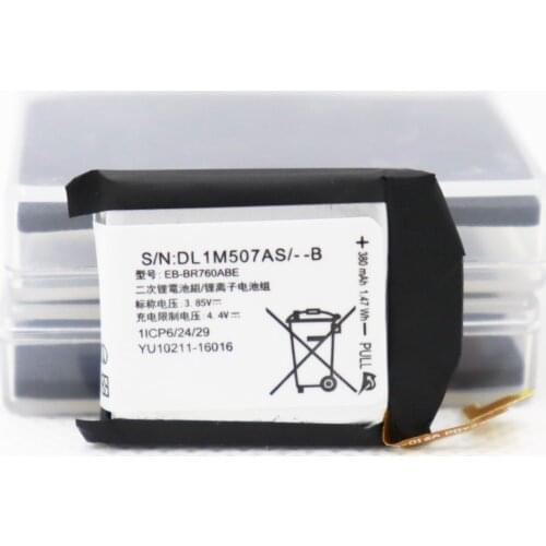 2pcs/lot 380mAh EB-BR760ABE Battery for Samsung Gear 3 Frontier Gear S3 Classic EB-BR760A SM-R760 SM-R765 SM-R765S SM-R770