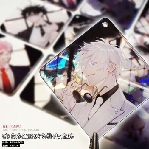 Anime Jujutsu Kaisen Gojo Satoru Geto Suguru Fushiguro Megumi Cute Acrylic Stand Model Desktop Toy Keychain Pendant Keyring Toy