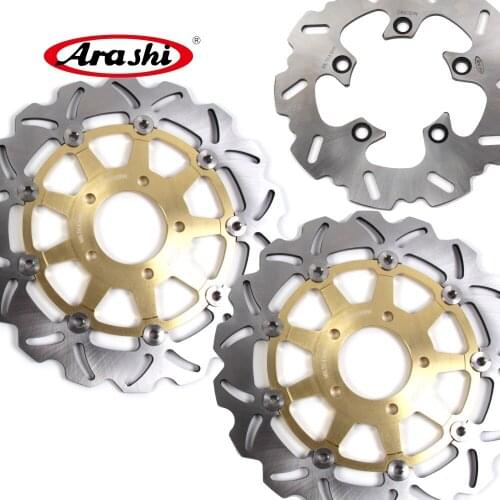 ARASHI GSXR1000 Floating Front Rear Brake Rotors Disc For SUZUKI GSX-R1000 2003 2004 GSX R1000 03 04 / GSXR600 GSXR750 2004 2005