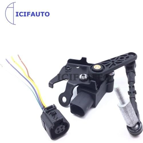 Front Headlight Level Sensor With Connector For Jetta Variant VW Golf Tiguan Passat B6 CC 1T0 907 503 B,1T0907503B,4H0941285H