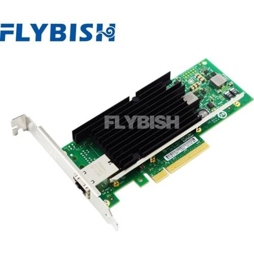 FLYBISH X540-T1 10GbE PCI-Ex8 Converged Network Adapter(NIC),Single RJ45 Port for intel x540 chip