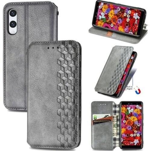 Leather Case for Rakuten Hand Luxury Flip Wallet Case Rakuten Hand Magnetic Retro Card Book Phone Shell for Rakuten Hand Cover
