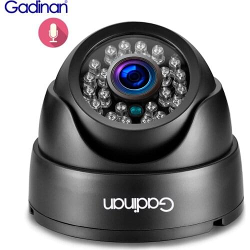 Gadinan Audio Input 3MP 2304x1296 2MP 1080P IP Camera 2.8mm Wide View Pickup Microphone ONVIF P2P Security Dome Surveillance