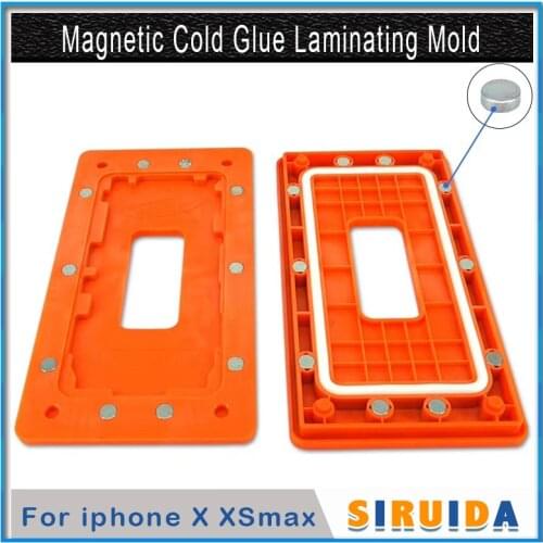 In frame Magnetic Pressure Laminator Mould For iphone X XS XSMAX LCD Frame Positioning front glass cold glue holding Laminating