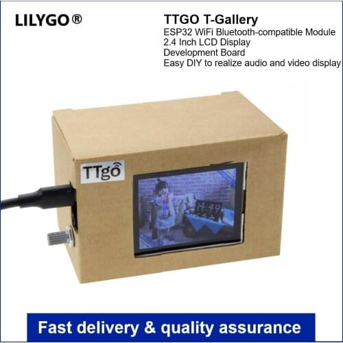 LILYGO® TTGO T-Gallery ESP32 WiFi Ble Module 2.4 Inch LCD Display Development Board