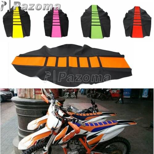 1PCS Universal Motorcycle Rubber Gripper Seat Cover for Honda Kawasaki Yamaha SUZUKI Dirt Bike Enduro MX Motocross