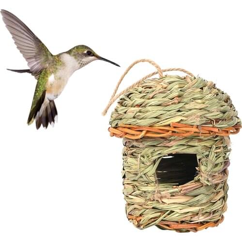 Natural Handmade Straw Grass Bird Nest Warm Breeding Hatching Bed House Cage Assorted Designs for Pet Product