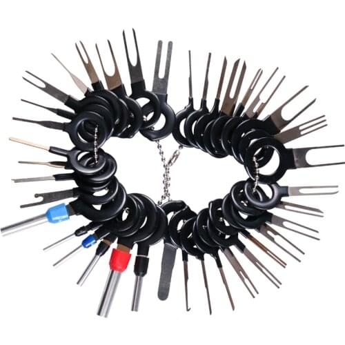 New!38 pcs Auto Car Plug Circuit Board Wire Harness Terminal Extraction Pick Connector Crimp Pin Back Needle Remove Tool Set