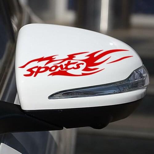 EmpireYing 3 Sizes 8 Colors 2X Dynamic Streamlined Flame Clouds Soar Outdoor Sports Young Energetic Car Sticker Vinyl Decals