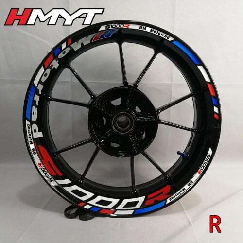 Suitable for BM-WMotorrad 1000r 1000RR wheel hub sticker waterproof reflective wheel front and rear wheel double-sided Decal