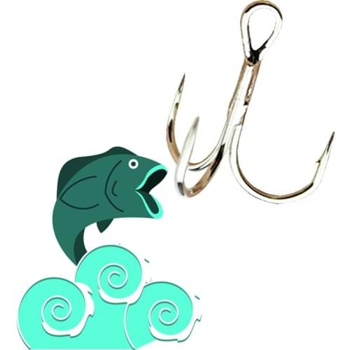 2020 Barbed Anchor Fishing Hooks Treble High Carbon Steel Material Fishing Hooks Fresh Water Ocean Fishing Hooks Sharp Fishhooks