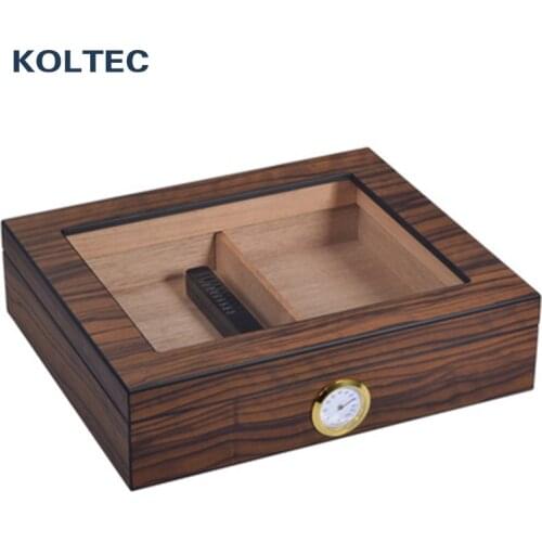 Cedar Wood Cigar Humidor WITH/Hygrometer Humidifier