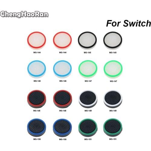 ChengHaoRan 1Pc Silicone Analog Thumb Stick Grips Caps for Nintend Switch Controller Joystick Skin For NS Joy-Con ThumbStick Cap