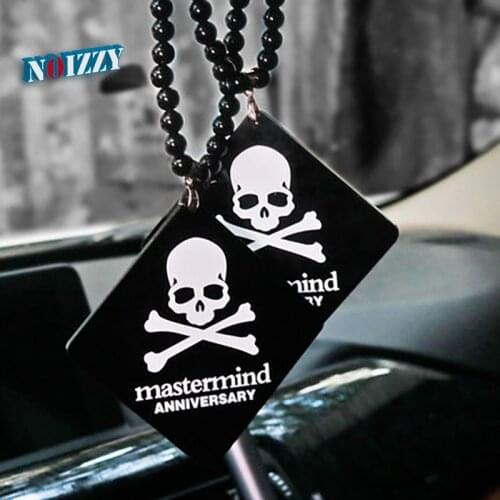 Noizzy Skull Mastermind Japan Anniversary Car Decoration Ornament Accessories Rearview Mirror Pendant Auto Hanging Dangle Charm