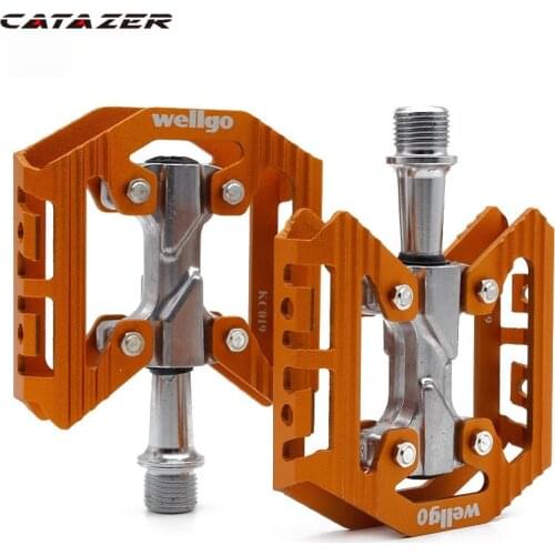 Bicycle Accessories Wellgo KC019 Pedals Bearings Ultralight 248g Mountain Road Bike Pedals Aluminum Alloy Bearing Bicycle Pedals