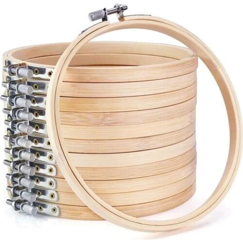 DIY Embroidered Wreath of Bamboo Cross-Stitch Tool Round Embroidery Frame Sewing Hoop Ring Home Decoration Craft Accessories