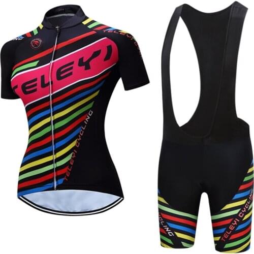 2021 Women cycling jersey set Summer short sleeve road bike clothing set maillot mtb shirt sport bicycle clothes suit kit dress