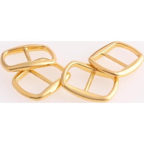 Gold Strap Buckles 10mm Adjustable Slide Buckle Mini Belt Buckle Strap Shoe Adjuster