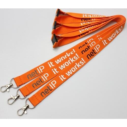 100pcs/lot DHL free shiping 20mm wide Lanyard custom imprint with safety clip claw clasp neck strap ID Badge Holder for Mobile