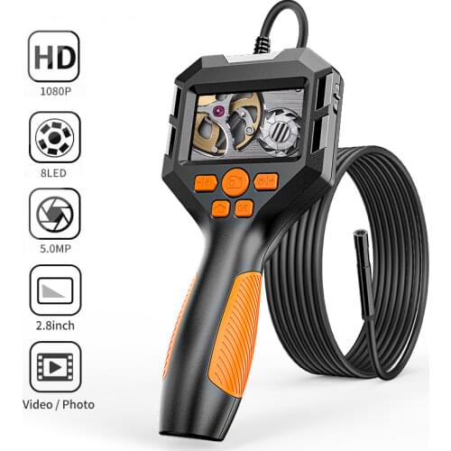 Profession Dual Lens Industrial Endoscope Digital 4.3inch LCD Snake Camera 1080PHD IP67 Waterproof Inspection Camera With 32GB