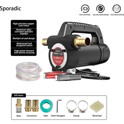 12V24V300W Electric Professional Diesel Pumps Fuel Pump For Large Machinery Diesel Kerosene Transfer high-speed Pump Power Tools