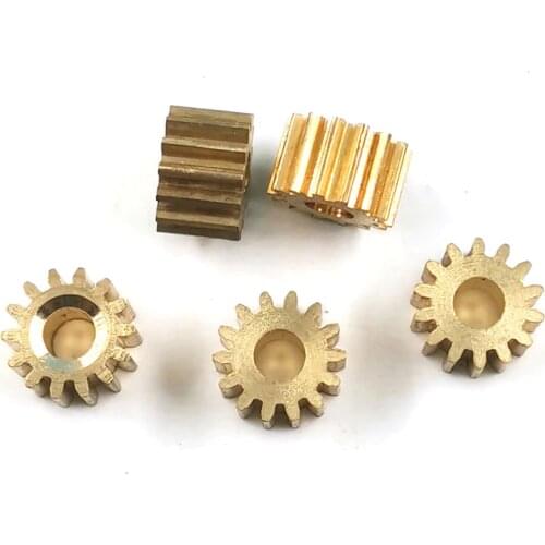 141.5A 0.25M Metal Gears 14 Teeth OD 4mm Hole 1.5mm Tight Fitting Good Mechanical Small Modulus Copper Gear 5pcs/lot