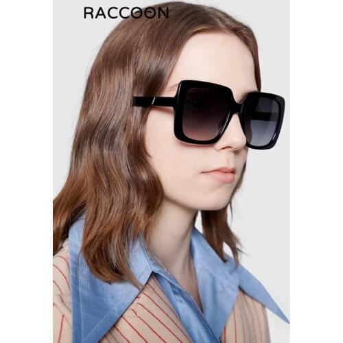 2021 Vintage Brand Designer Square Oversized Sunglasses Women Men Colorful Frame Gradient Sun Glasses Lady Retro Eyewear Uv400
