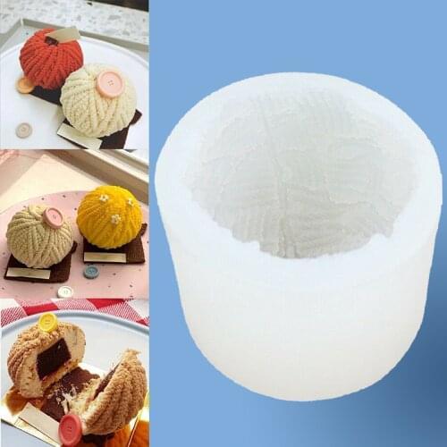 3D Yarn Ball Candle Soap Mold Silicone Aroma Gypsum Mould DIY Baking Fondant Chocolate Pastry Kitchen Tools Cake Decorations