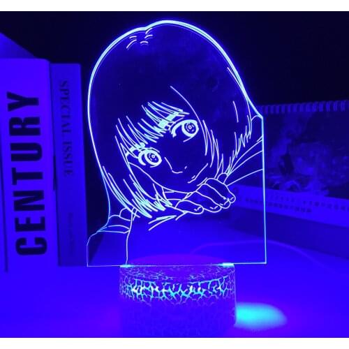 Anime Attack on Titan Armin Arlert for Bedroom Decorative Light Kids Birthday Gift Manga LED Night Light Black Base 3D Lamp