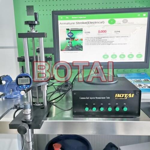 CRM100 CRM900 CRM1000 CRM1000A CR3A CR3C Common Rail Injector Stage 3 meausre tools with AHE armature stroke measure function
