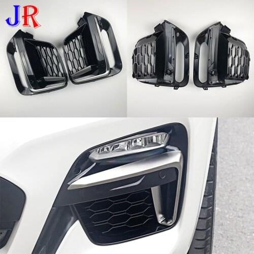 For BMW New X3 G01 X4 G02 cerium Gery Lamp Cover 2018 2019 2020 Frame Trim Protector Exterior Cover Front Fog Light grille