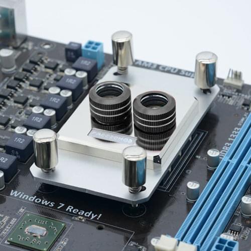 FREEZEMOD AMD AM2 AM3 AM4 Full Metal CPU Water Cooler Block White for MOD Water Cooler Watercooling Micro Channel