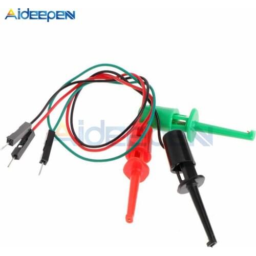 Test Hook With Male Head DuPont Line Transistor Tester Test Hook For Electrical Test Work Hook Type Test Clip Instrumentation