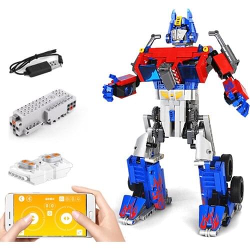 RC Bricks Robot Assembly Model Electric Building Blocks Technical APP Programming Remote Control Kids Toys Boys Gifts