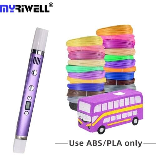 Myriwell 3d drawing pen for kids creative toys for kids support 1.75mm PLA/PCL/ABS filament RP-100C