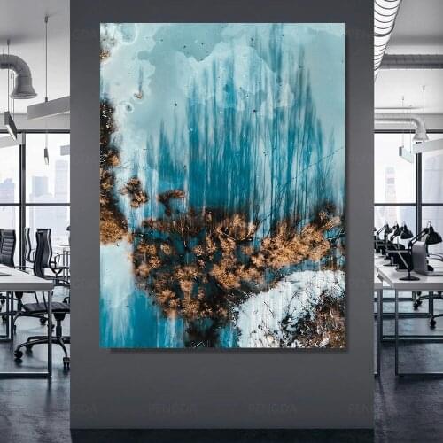 Wall Art Canvas Abstract Home Decor Painting HD Print Modern Natural Scenery Posters Cuadros Modular Pictures Living Room Frame