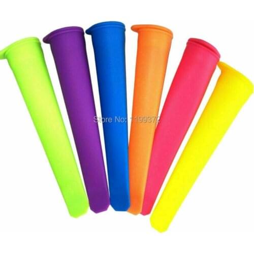 Wholesale 100pcs 20cm Silicone Push Up Ice Cream Jelly Lolly Maker Popsicle Mould Mold factory price free shipping