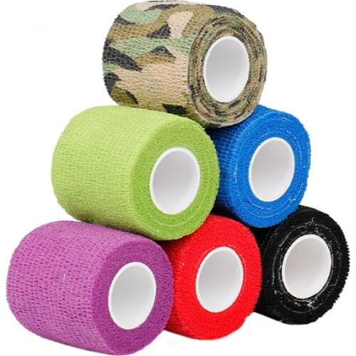 Wholesale 65 Pcs Disposable Bandage Tattoo Sport Wrap Tape Self Adhesive Elastic Bandage Tape Tattoo Permanent Makeup 45 x 5cm