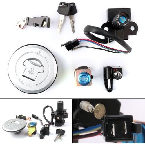 Artudatech Ignition Switch Lock Fuel Gas Cap Key Set For Honda XRV750 XRV 750 Africa Twin 1993-2000 35100-MY1-007