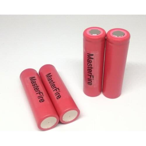 4pcs/lot MasterFire Original Sanyo 18650 1500mah UR18650w2 3.7V Rechargeable Battery Lithium Batteries For Flashlights Torch