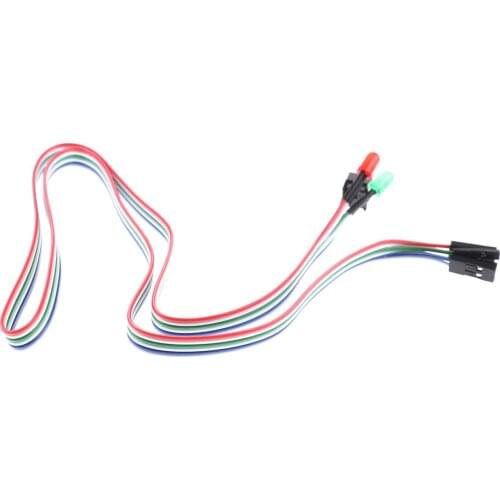 PC Desktop Computer Case ATX Power On Reset Switch Cable With HDD LED Light R06