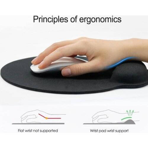 Durable Mouse Pads Classic Delicate Texture Memory Foam Mouse Pad Anti-Skid Ergonomic Mat Wrist Support Gaming Mouse Pad