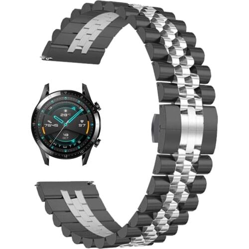 Luxury Stainless Steel Watchband for HUAWEI WATCH 3 3Pro Band Luxury Wrist Strap for Huwei GT 2 42/46mm GT2 Pro Bracele 20/22mm