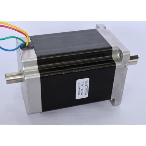 NEMA 34 Dual output Shaft Stepper Motor 9.5N.m 6A Body Length 126 mm CE ROHS Nema 34 Stepper Motor