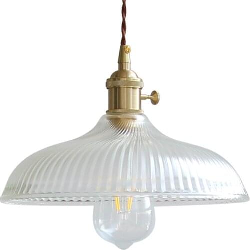 Industrial Loft Decor Modern Pendant Lamp LED Brass Glass Hanging Light Dining Room Home Lighting Antique Droplight Luminaire