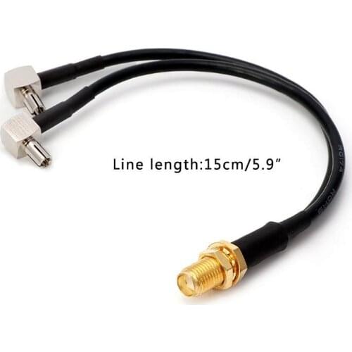 Antenna extension cord SMA Female to 2 X TS9 Connector Splitter Y type Cable Pigtail for HUAWEI/ZTE 3G/4G modem antenna